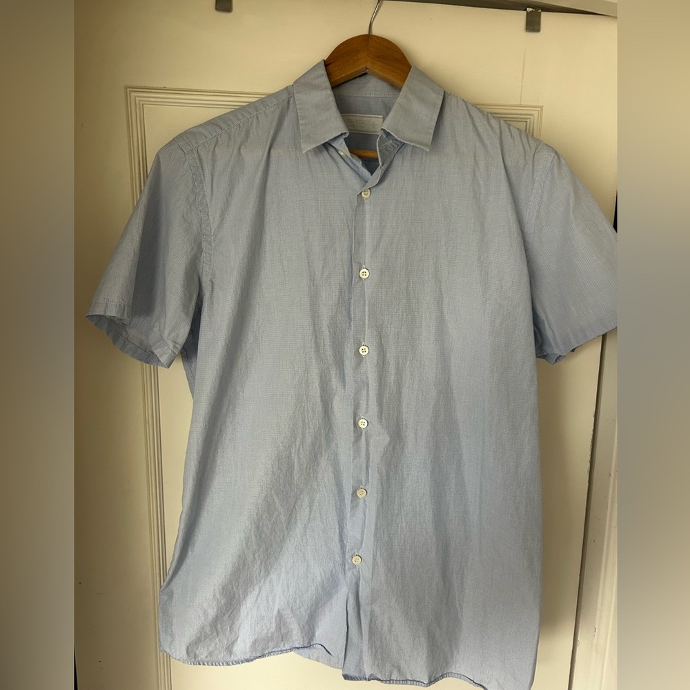 Prada Light Blue Casual Button Down Shirt